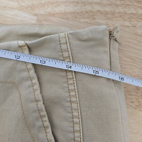 Sundance Womens Tan Skinny Pants Size 4 Lagenlook Bohemian Seam Detail - Picture 8 of 10